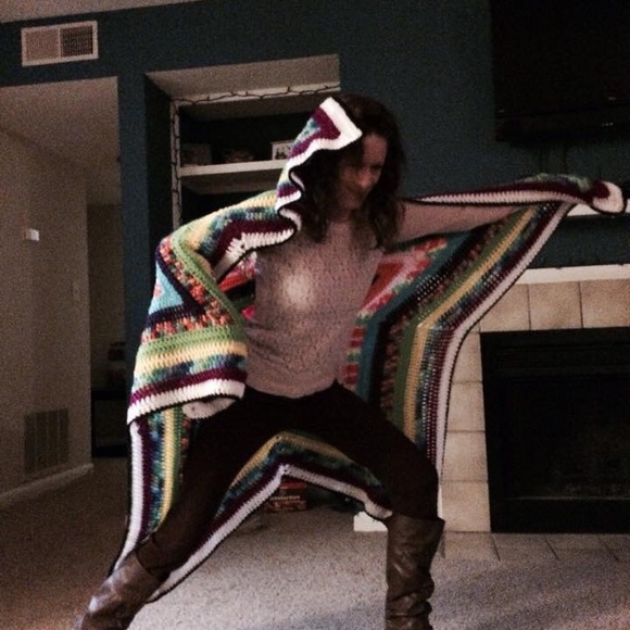 ⭐️HANDCRAFTED CROCHET STAR BLANKET⭐️ - Picture 5 of 6